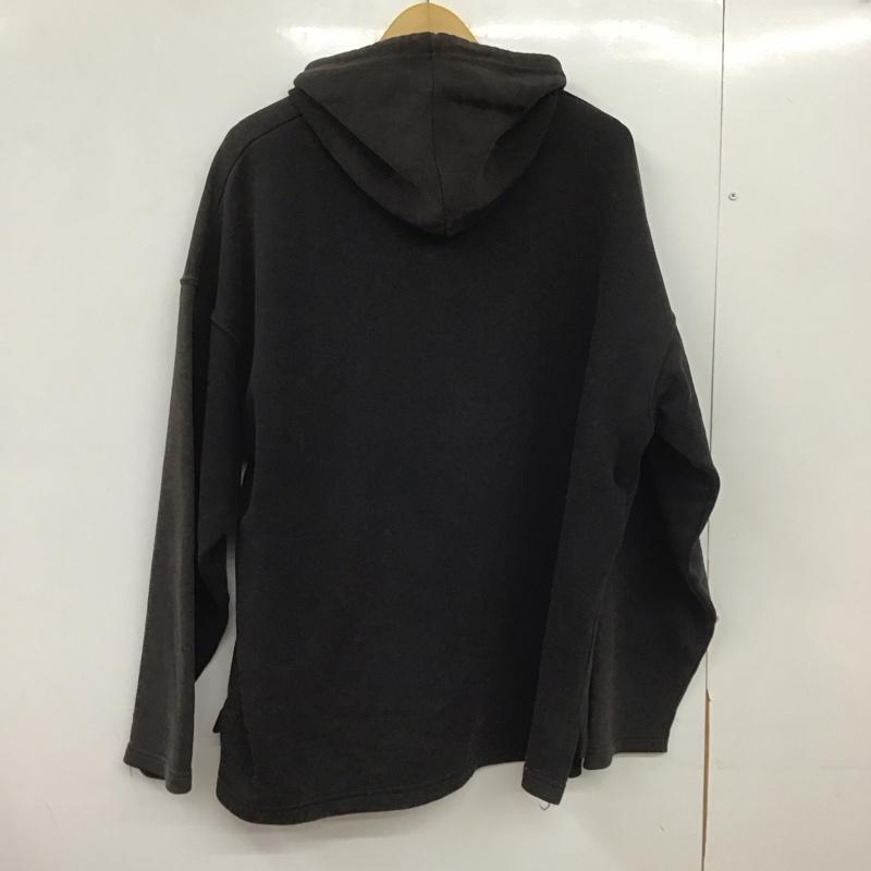 ナイキ NIKE パーカー 長袖 長袖パーカー プルオーバーパーカー スウェット 90s usa L 無地 ダークグレー / ダークグレー /  メンズ USED 古着 中古 10148708