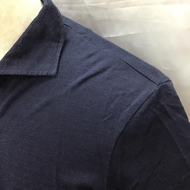 ビームス ハート BEAMS HEART ポロシャツ 半袖 半袖ポロシャツ カラーシャツ 半袖カットソー M 無地 紺 / ネイビー /  メンズ USED 古着 中古 10113208