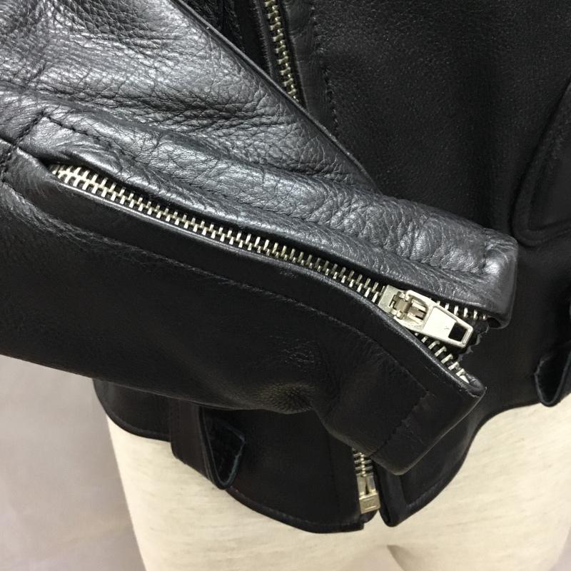 古着 USED ジャケット、上着 レザージャケット レザージャケット カジュアルジャケット ライダース ジップアップジャケット ヴィンテージ 古着 LL 無地 黒 / ブラック /  メンズ USED 古着 中古 10122401