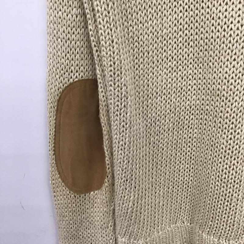 ポロバイラルフローレン Polo by RALPH LAUREN ニット、セーター 長袖 長袖ニットカットソー Vネック セーター M 無地 ベージュ / ベージュ /  メンズ USED 古着 中古 10147269