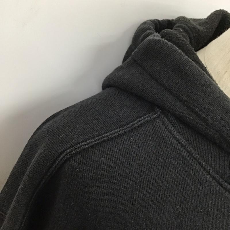 カーハート Carhartt パーカー 長袖 フーディ L ロゴ、文字 黒 / ブラック /  メンズ USED 古着 中古 10106283