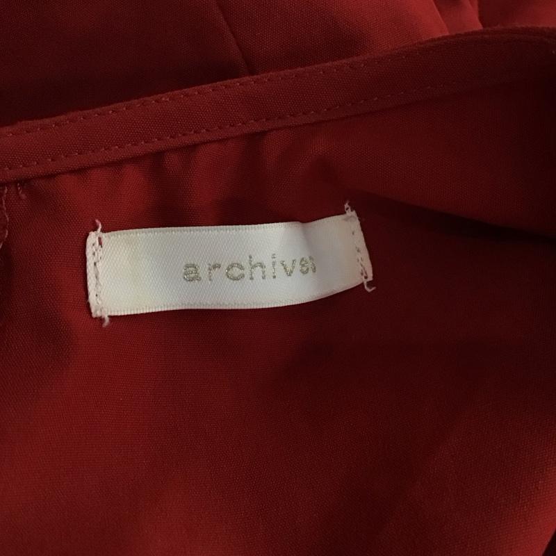アルシーヴ archives ワンピース ロングスカート PHA19013 ノースリーブ Aライン M 無地 赤 / レッド /  レディース USED 古着 中古 10115509