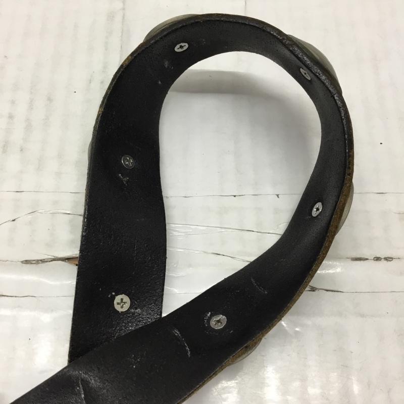 古着 USED ベルト・バックル ベルト レザー 無地 黒 / ブラック / X 銀 / シルバー /  メンズ USED 古着 中古 10117619