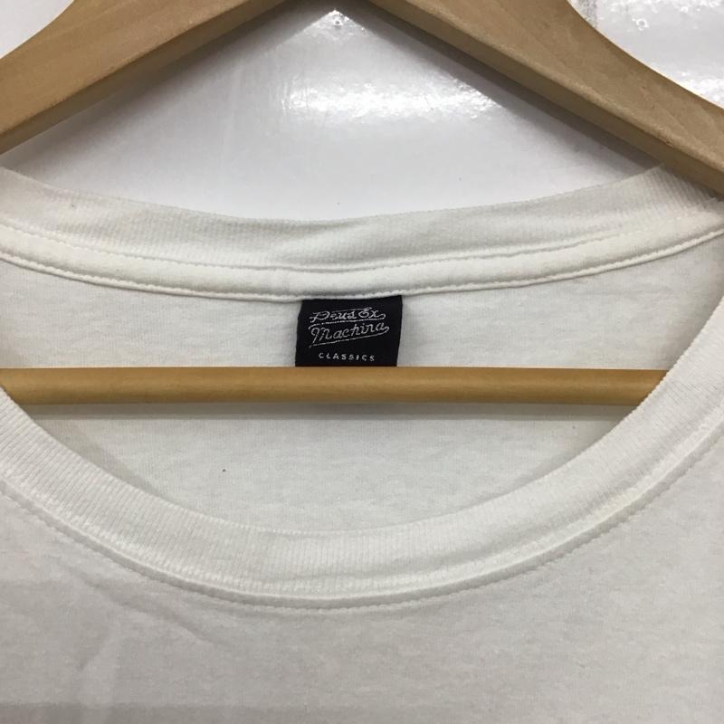 デウスエクスマキナ DEUS EX MACHINA Tシャツ 半袖 半袖カットソー プリントTシャツ クルーネックカットソー L ロゴ、文字 白 / ホワイト /  メンズ USED 古着 中古 10135911