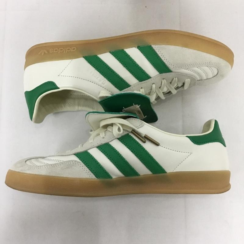アディダス adidas スニーカー スニーカー ID3518 FOOT INDUSTRY GAZELLEINDOOR 28cm 箱有 28.0cm ロゴ、文字 オフホワイト / オフホワイト / X 緑 / グリーン /  メンズ USED 古着 中古 10131231