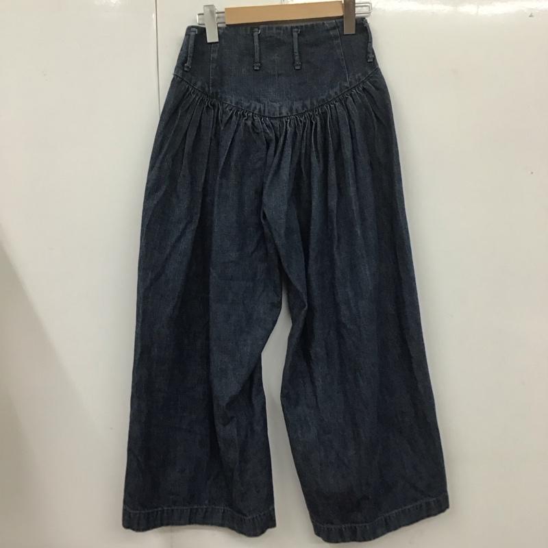 キャピタル KAPITAL パンツ デニム、ジーンズ ワイドパンツ ガウチョパンツ XS 無地 青 / ブルー /  レディース USED 古着 中古 10113664