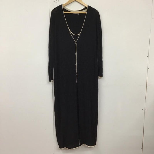 ザラ ZARA ワンピース ロングスカート L 無地 黒 / ブラック /  レディース USED 古着 中古 10128892
