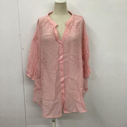 エヘカソポ ehka sopo シャツ、ブラウス 七分袖 FREE 無地 桃 / ピンク /  レディース USED 古着 中古 10108670