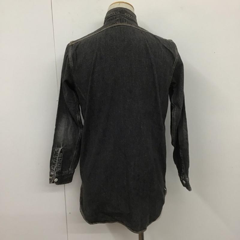 ウエアハウス WAREHOUSE シャツ、ブラウス 長袖 長袖シャツ カジュアルシャツ カラーシャツ 古着 36 無地 黒 / ブラック /  メンズ USED 古着 中古 10107789