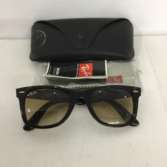 レイバン Ray-Ban めがね・サングラス サングラス RB2140-F WAYFARER カラーレンズ ケース付き グラデーション ロゴ、文字 茶 / ブラウン /  メンズ USED 古着 中古 10131073