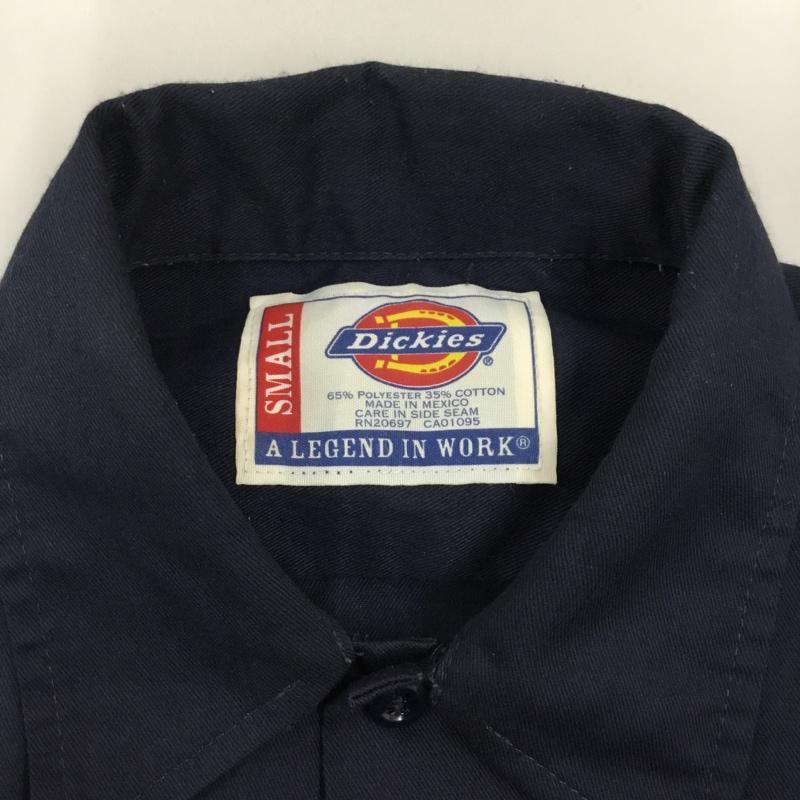 ディッキーズ Dickies シャツ、ブラウス 半袖 半袖シャツ カラーシャツ 半袖カットソー ミリタリーシャツ S 無地 紺 / ネイビー /  メンズ USED 古着 中古 10112415