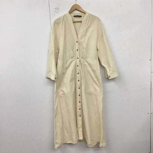 ザラ ZARA ワンピース ロングスカート L 無地 アイボリー / アイボリー /  レディース USED 古着 中古 10129400