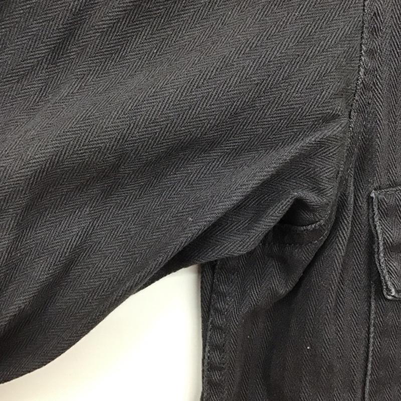 アルファインダストリー Alpha Industries シャツ、ブラウス 長袖 M 無地 黒 / ブラック /  メンズ USED 古着 中古 10129943