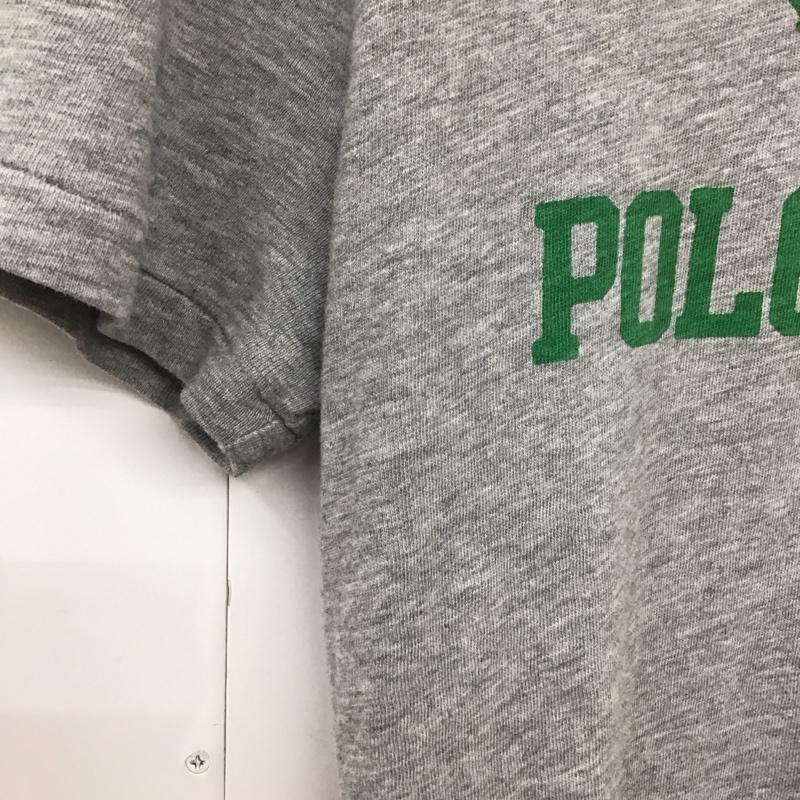 ポロバイラルフローレン Polo by RALPH LAUREN Tシャツ 半袖 半袖カットソー プリントTシャツ クルーネックカットソー S ロゴ、文字 灰 / グレー /  メンズ USED 古着 中古 10129877