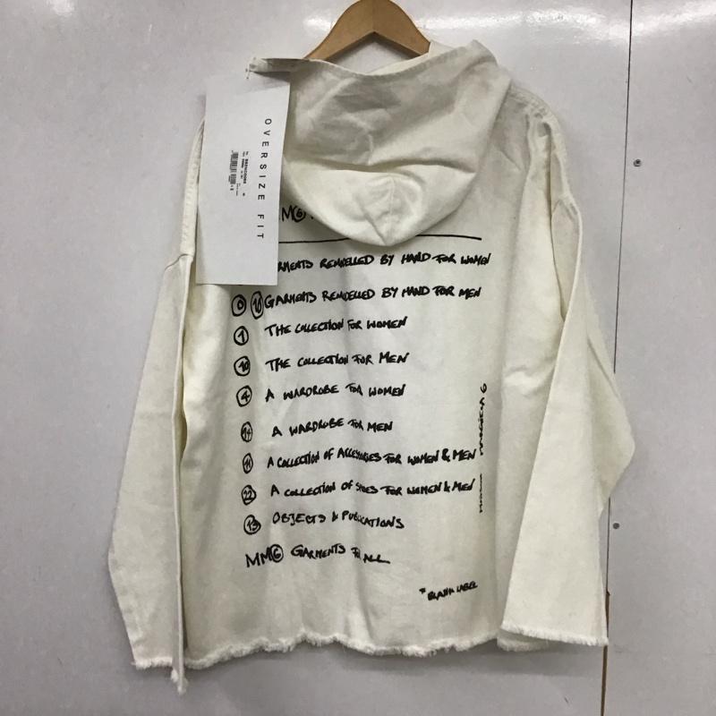 エムエム 6 メゾン マルタン マルジェラ MM6 Maison Martin Margiela パーカー 長袖 S62NC0066 S ロゴ、文字 X プリント 白 / ホワイト /  レディース USED 古着 中古 10133462