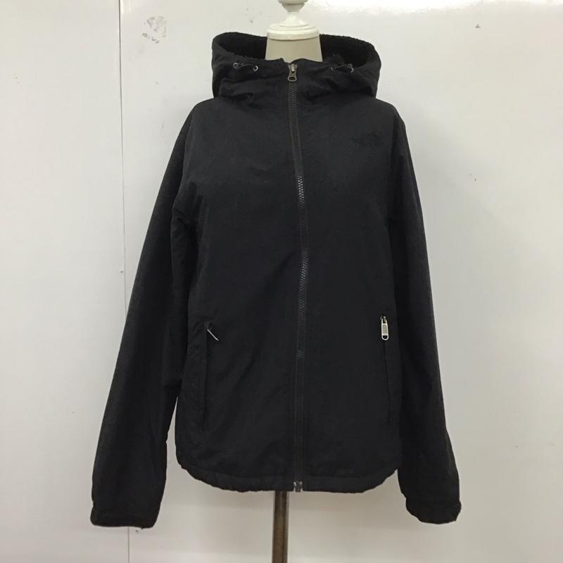 ザノースフェイス THE NORTH FACE ジャケット、上着 ジャンパー、ブルゾン npw71933 コンパクトノマドジャケット ジップアップパーカー アウター L ロゴ、文字 黒 / ブラック /  レディース USED 古着 中古 10124147