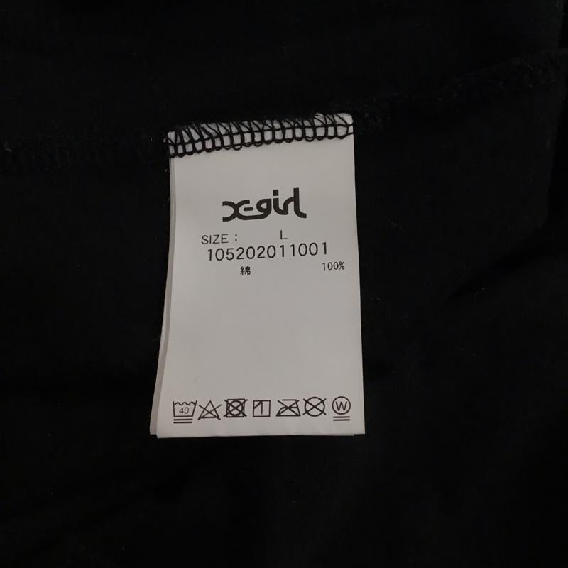 エックスガール X-girl Tシャツ 半袖 105202011001 NYC S/S TEE ニューヨーク L プリント X ロゴ、文字 黒 / ブラック /  レディース USED 古着 中古 10137265