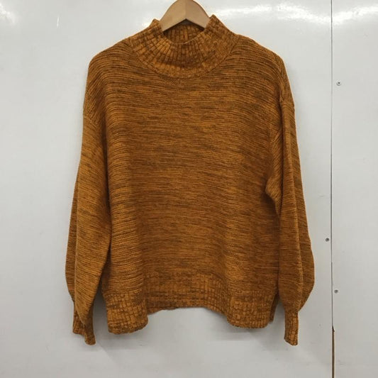 ローリーズファーム LOWRYS FARM ニット、セーター 長袖 LF622131TS ハイネック スタンドネック FREE 無地 橙 / オレンジ /  レディース USED 古着 中古 10147745