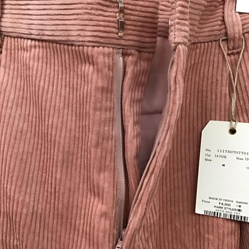 アングリッド Ungrid パンツ ワークパンツ、ペインターパンツ 111750707701-01 コーデュロイワイドパンツ カジュアルパンツ M 無地 桃 / ピンク /  レディース USED 古着 中古 10117572
