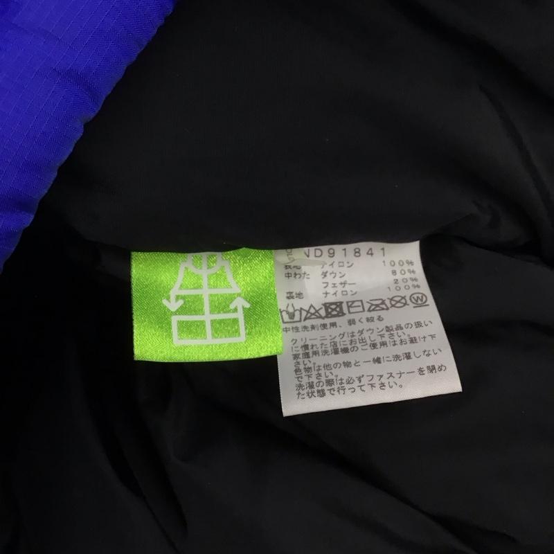 ザノースフェイス THE NORTH FACE ジャケット、上着 ダウンジャケット ND91841 NUPTSE DOWN JAKCET L ロゴ、文字 青 / ブルー / X 黒 / ブラック /  メンズ USED 古着 中古 10124440
