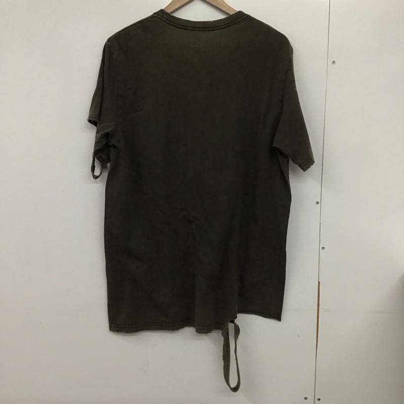 ナンバーナイン NUMBER (N)INE Tシャツ 半袖 半袖カットソー プリントTシャツ クルーネックカットソー 04aw give期 反戦T 4 ロゴ、文字 X ダメージ加工 茶 / ブラウン /  メンズ USED 古着 中古 10132082
