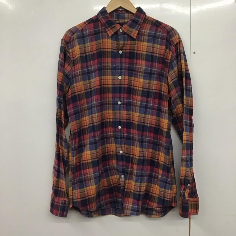 ギャップ GAP シャツ、ブラウス 長袖 長袖シャツ チェックシャツ カラーシャツ M チェック マルチカラー / マルチカラー /  メンズ USED 古着 中古 10141683