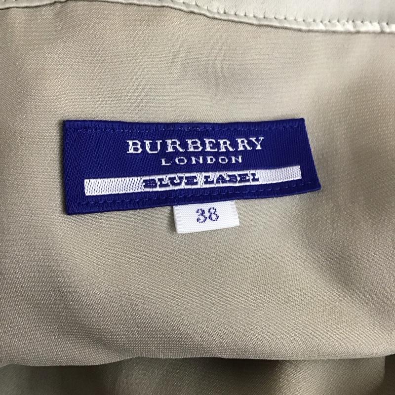バーバリーブルーレーベル BURBERRY BLUE LABEL ワンピース ひざ丈スカート FM535-406-70 ノースリーブ ギャザー 38 チェック マルチカラー / マルチカラー /  レディース USED 古着 中古 10108586