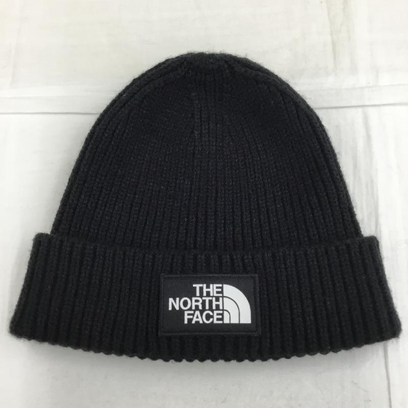 ザノースフェイス THE NORTH FACE 帽子 ニット帽 NF0A3FJX　TNF LOGO BOX CUF BEANIE FREE ロゴ、文字 黒 / ブラック /  メンズ USED 古着 中古 10136548