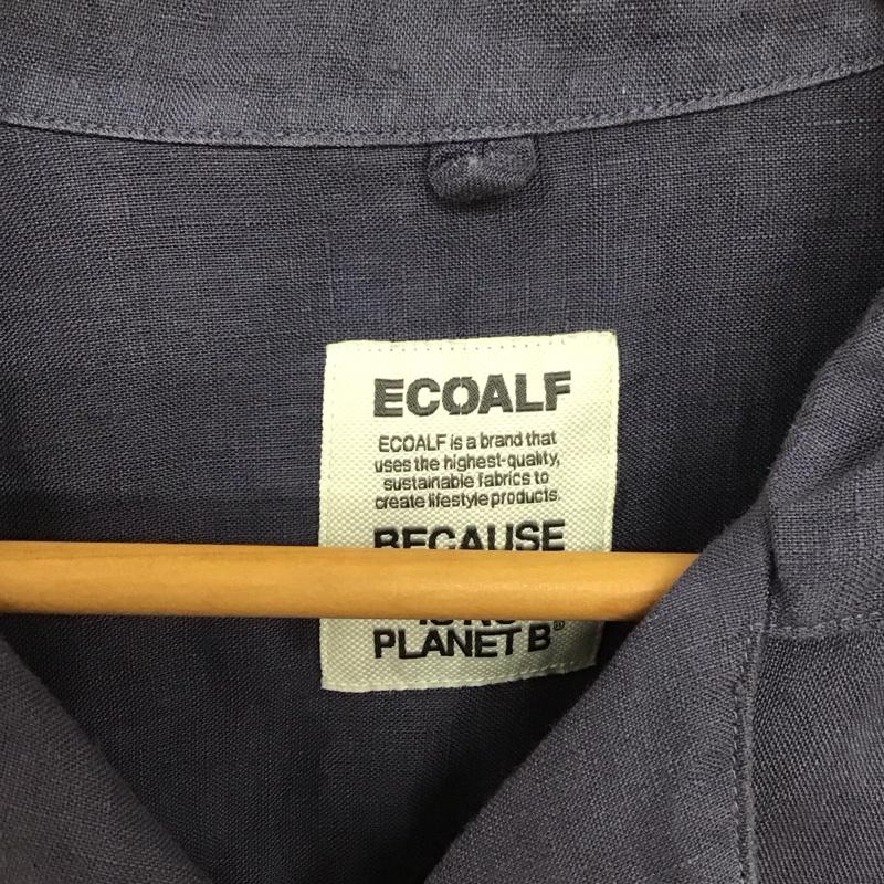 エコアルフ ECOALF シャツ、ブラウス 半袖 半袖シャツ 無地シャツ ポケットシャツ L 無地 紫 / パープル /  メンズ USED 古着 中古 10136665