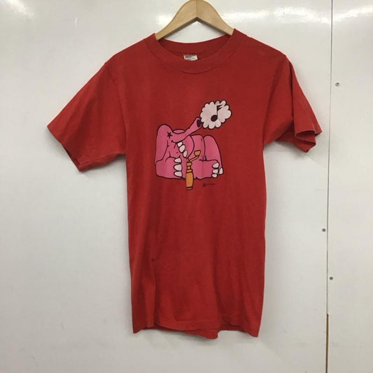 クレイジーシャツ crazy shirts Tシャツ 半袖 M プリント 赤 / レッド /  メンズ USED 古着 中古 10132677