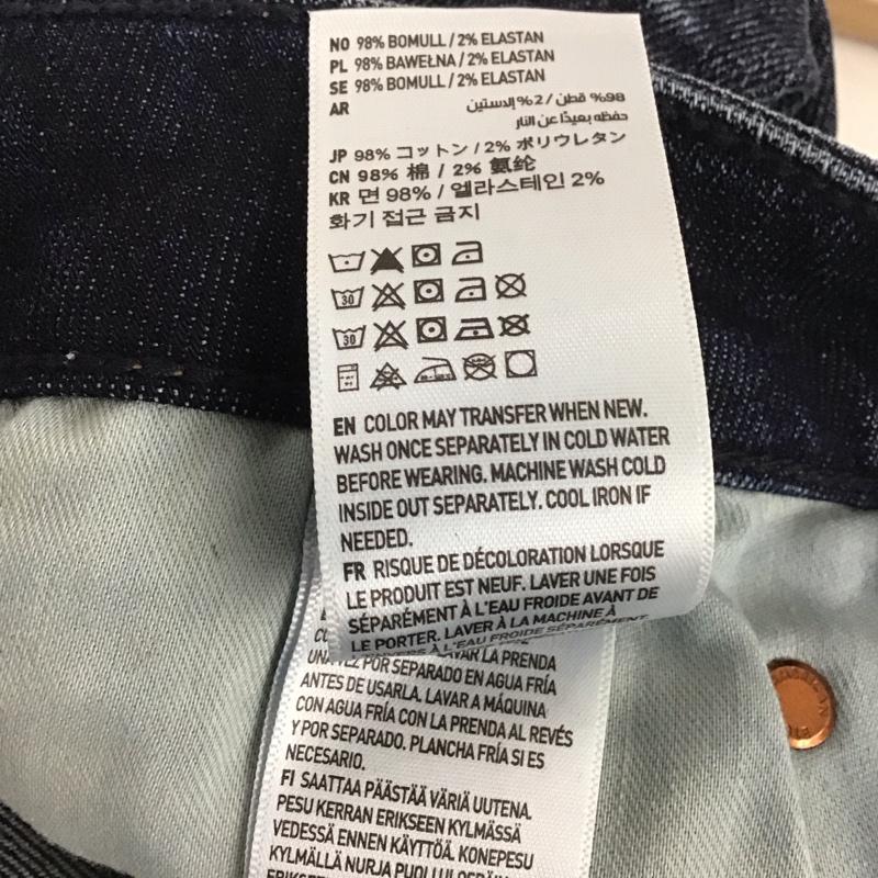 アメリカンイーグル AMERICANEAGLE パンツ デニム、ジーンズ デニムパンツ ワイドパンツ カジュアルパンツ ストレッチパンツ 34 ダメージ加工 インディゴ / インディゴ /  メンズ USED 古着 中古 10148175