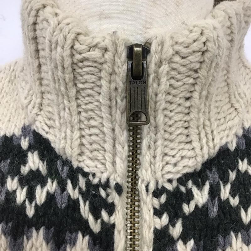 エディーバウアー Eddie Bauer ジャケット、上着 ジャケット、ブレザー ジップアップニットジャケット カラーニットジャケット アウター 古着 M プリント マルチカラー / マルチカラー /  メンズ USED 古着 中古 10112548