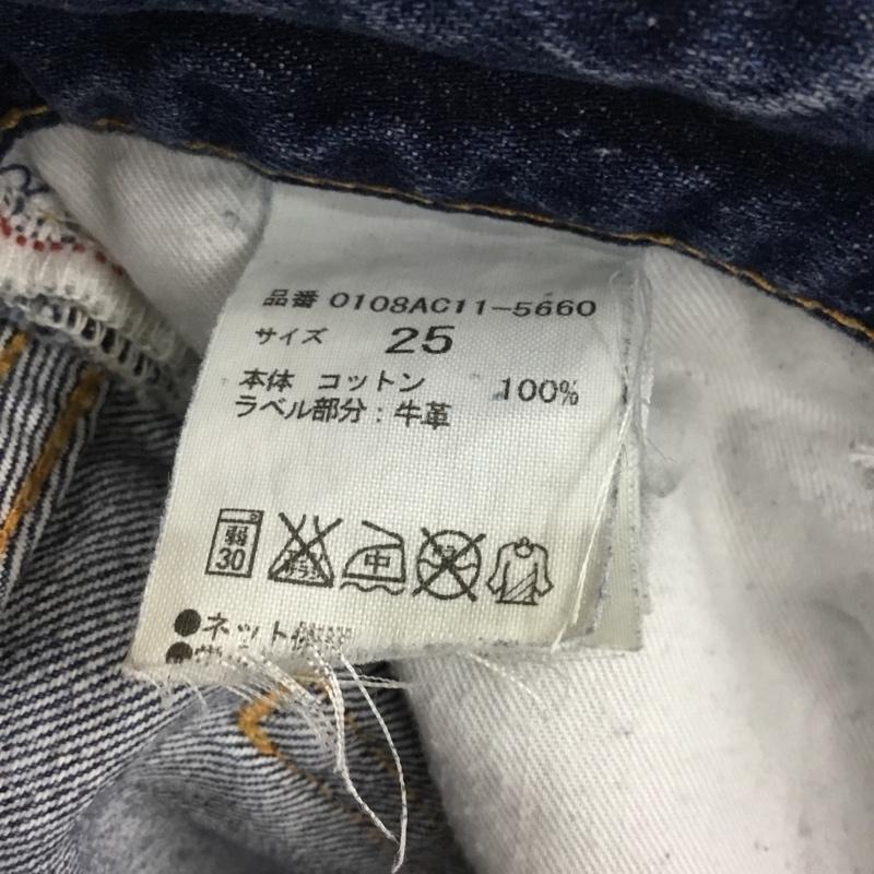 マウジー MOUSSY パンツ デニム、ジーンズ 0108AC11-5660 テーパードダメージデニムパンツ スリムパンツ デニムパンツ 無地 インディゴ / インディゴ /  レディース USED 古着 中古 10110104