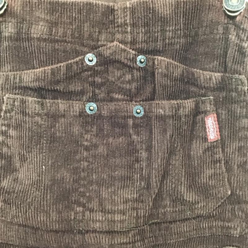 古着 USED サロペット・オーバーオール サロペット、オーバーオール JORDACHE コーデュロイ S ロゴ、文字 茶 / ブラウン /  メンズ USED 古着 中古 10107647