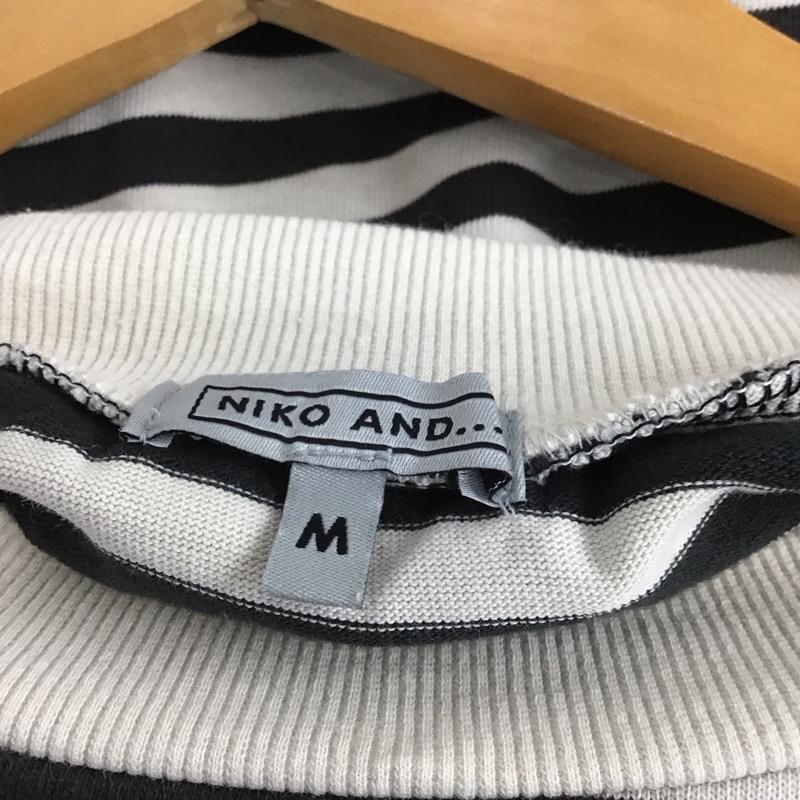 ニコアンド niko and... カットソー 半袖 NKM32618SB コットン天竺3Dスリーブプルオーバー M ボーダー柄 マルチカラー / マルチカラー /  レディース USED 古着 中古 10148937