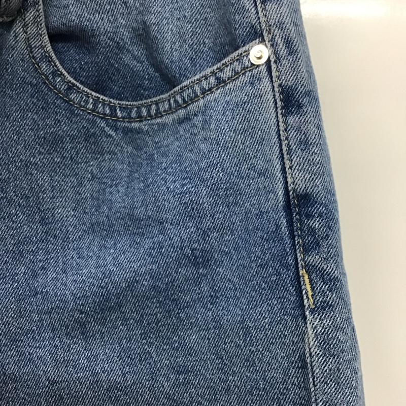 ザラ ZARA パンツ デニム、ジーンズ 36 無地 水色 / ライトブルー /  レディース USED 古着 中古 10106442