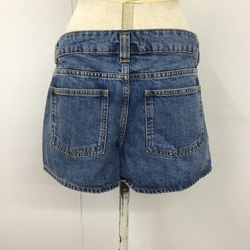 ザラ ZARA パンツ ショートパンツ 8246 054 400 デニム ミニスカート風 タグ付き 36 無地 青 / ブルー /  レディース USED 古着 中古 10112618