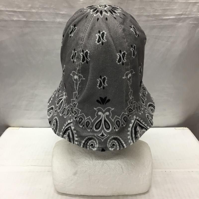 チャレンジャー CHALLENGER 帽子 ハット CLG-AC 023-037 REVERSIBLE BANDANA HAT リバーシブル タグ付き バンダナ柄 灰 / グレー / X 黒 / ブラック /  メンズ USED 古着 中古 10122445
