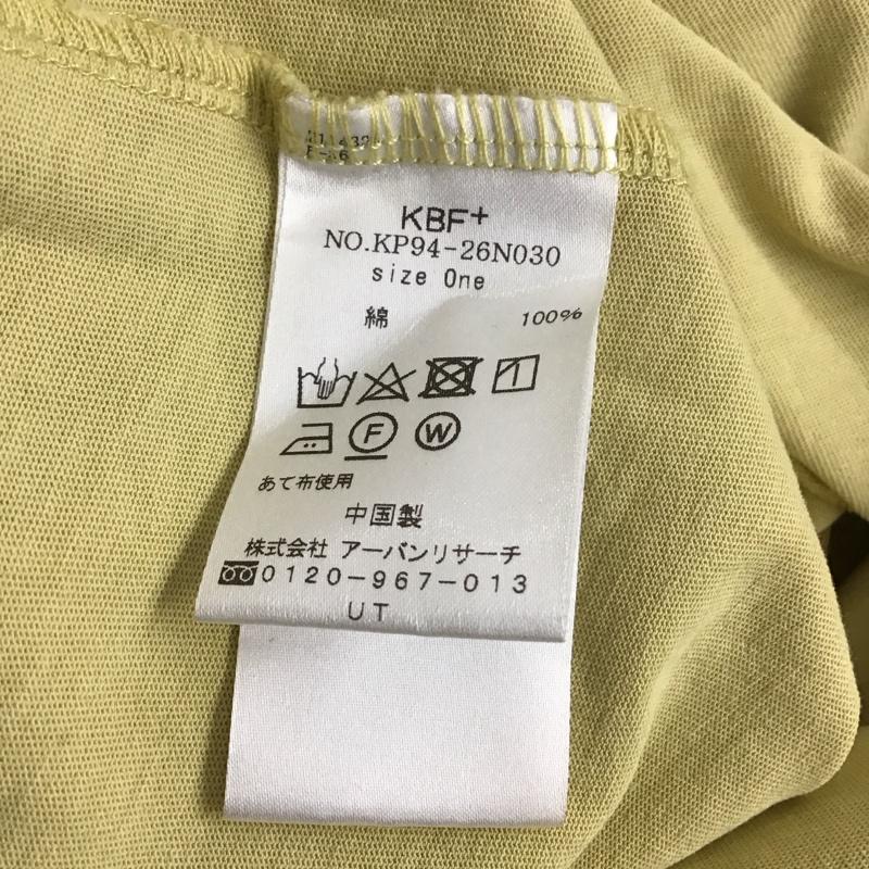 ケービーエフプラス KBF+ ワンピース ロングスカート 半袖ロングワンピース スリット クルーネック 無地 黄 / イエロー /  レディース USED 古着 中古 10131760