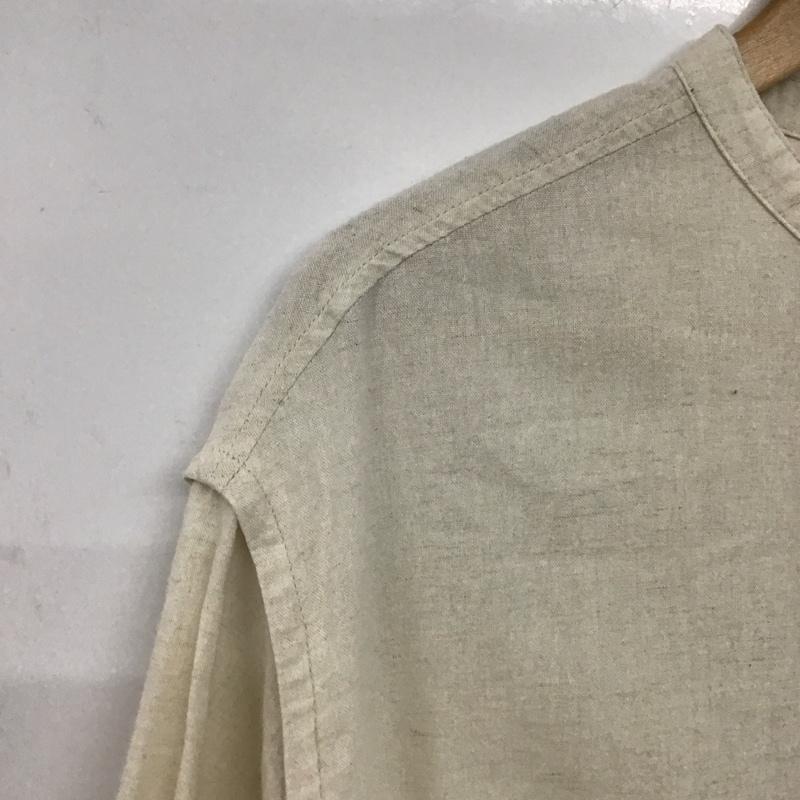 カスタネ Kastane シャツ、ブラウス 半袖 半袖シャツ 無地シャツ ノーカラーシャツ FREE 無地 アイボリー / アイボリー /  レディース USED 古着 中古 10143821