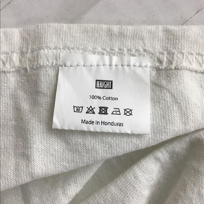 ヘイト HAIGHT Tシャツ 半袖 XL ロゴ、文字 X プリント 白 / ホワイト /  メンズ USED 古着 中古 10107857