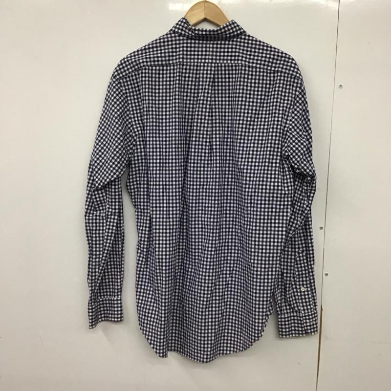 ラルフローレン RALPHLAUREN シャツ、ブラウス 長袖 長袖シャツ チェックシャツ カラーシャツ ボタンダウンシャツ M チェック 白 / ホワイト / X 青 / ブルー /  メンズ USED 古着 中古 10147595