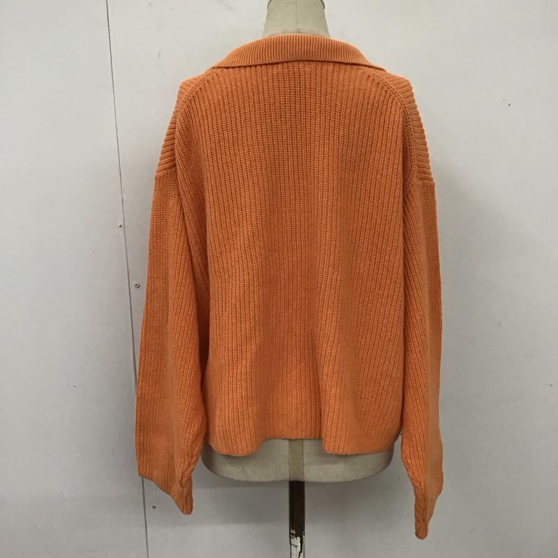 ローリーズファーム LOWRYS FARM カーディガン 長袖 FREE 無地 橙 / オレンジ /  レディース USED 古着 中古 10121745