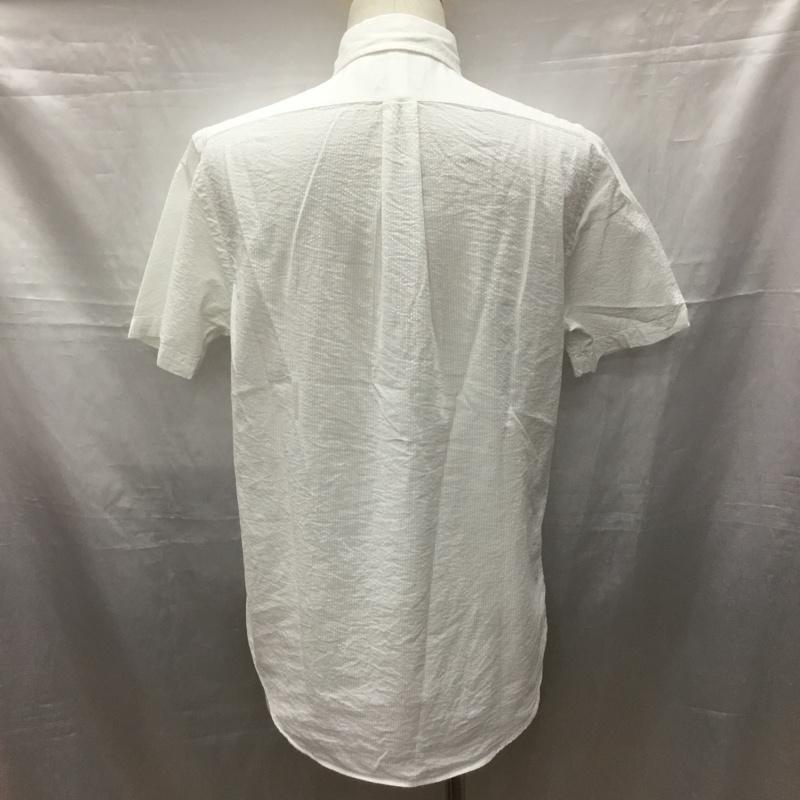 ポロラルフローレン POLO RALPH LAUREN シャツ、ブラウス 半袖 半袖シャツ カラーシャツ 半袖カットソー ボタンダウンシャツ M ロゴ、文字 白 / ホワイト /  メンズ USED 古着 中古 10116682