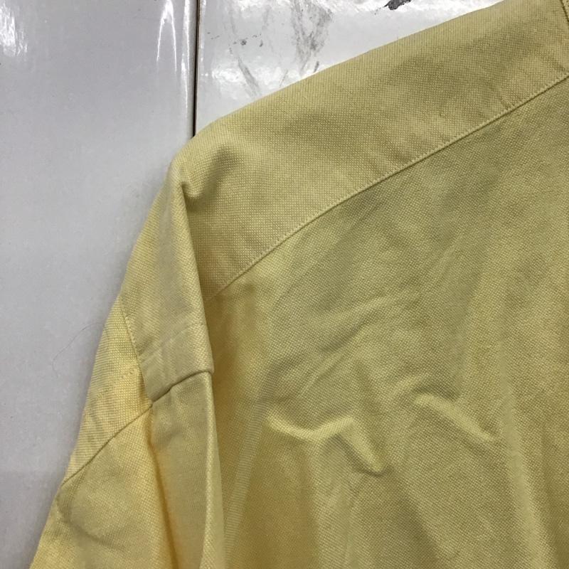 ラルフローレン RALPHLAUREN シャツ、ブラウス 長袖 ボタンダウンシャツ 無地 黄 / イエロー /  メンズ USED 古着 中古 10128547