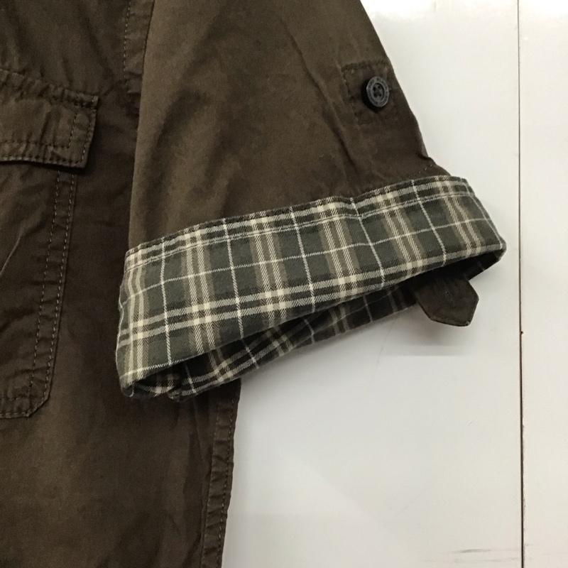 バーバリーブラックレーベル BURBERRY BLACK LABEL シャツ、ブラウス 半袖 半袖シャツ 無地シャツ ポケットシャツ 1 無地 カーキ / カーキ /  メンズ USED 古着 中古 10145889