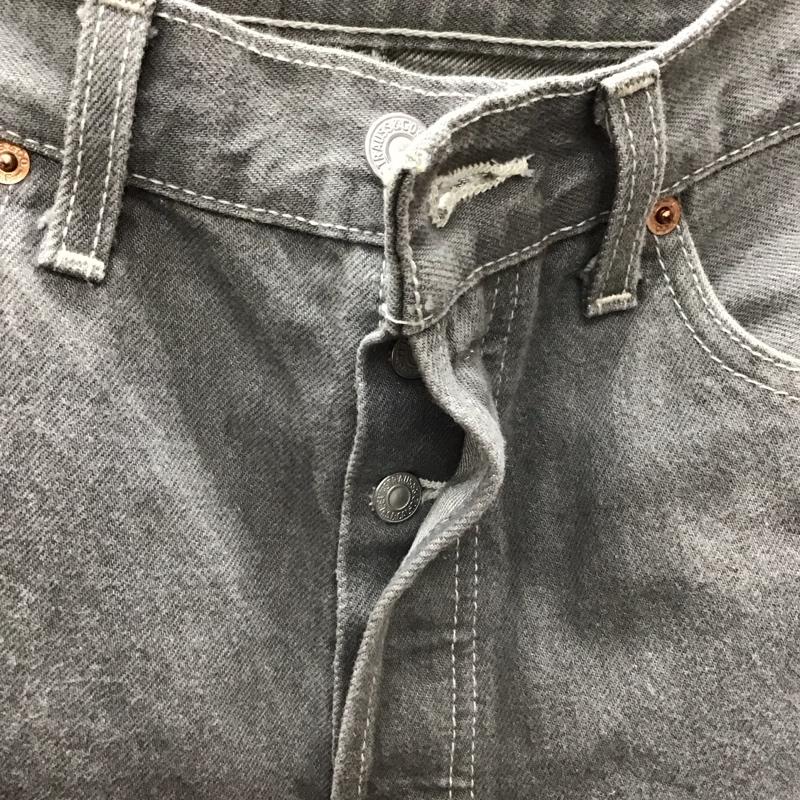 リーバイストラウスアンドコー Levi Strauss & co. パンツ デニム、ジーンズ デニムパンツ ストレートパンツ スリムパンツ カジュアルパンツ 30インチ 無地 灰 / グレー /  メンズ USED 古着 中古 10116338