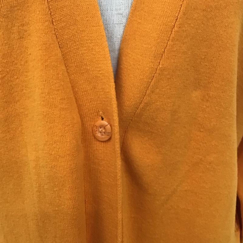 スライ SLY カーディガン 長袖 030dsa70-4240 SIDEBUTTONSLITLONGカーディガン 長袖カーディガン FREE 無地 橙 / オレンジ /  レディース USED 古着 中古 10113717