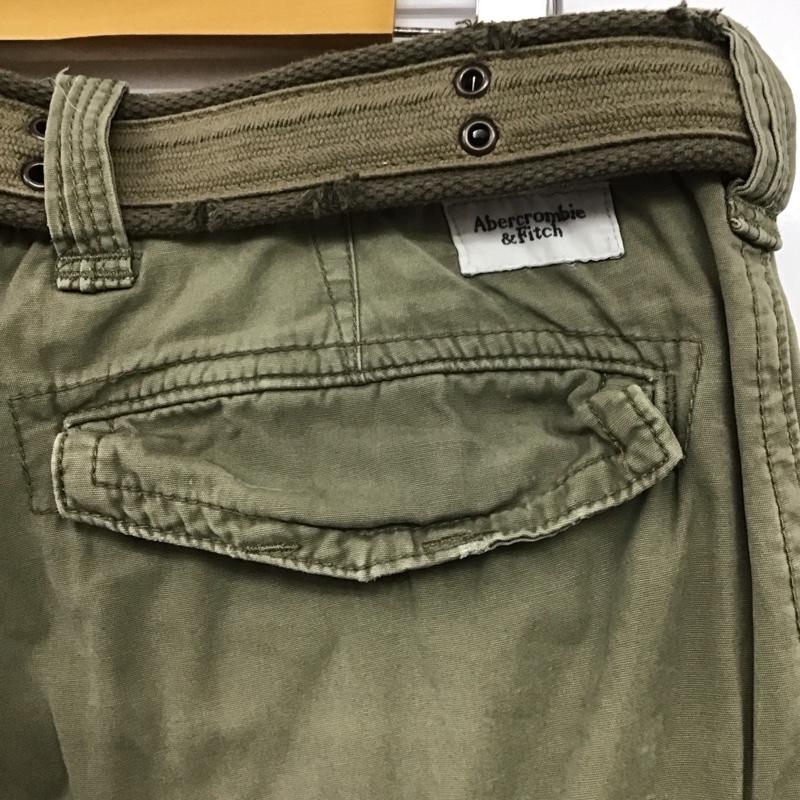 アバクロンビーアンドフィッチ ABERCROMBIE&FITCH パンツ ワークパンツ、ペインターパンツ ミリタリーパンツ ワイドパンツ カジュアルパンツ 34 無地 カーキ / カーキ /  メンズ USED 古着 中古 10141788