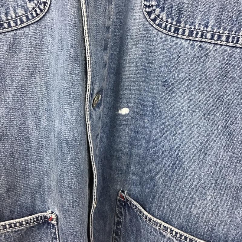 ギャップ GAP シャツ、ブラウス 長袖 長袖シャツ 無地シャツ カラーシャツ デニムシャツ M 無地 インディゴ / インディゴ /  メンズ USED 古着 中古 10130579